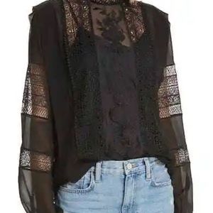 Joie XL caviar lace top